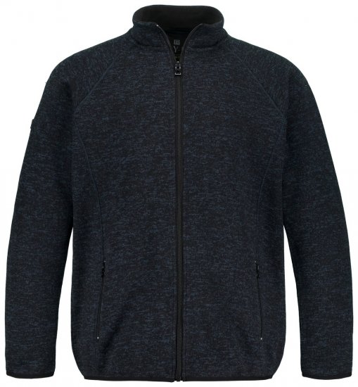 Jay-Pi 802394 Stickad fleecejacka Mörkblå TALL - TALL jackor - TALL jackor med extra ärmlängd