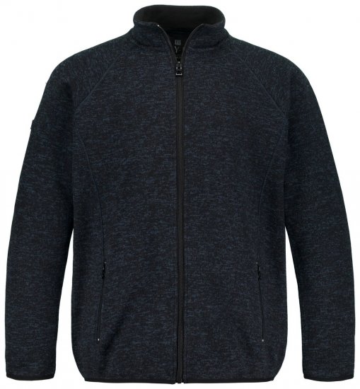 Jay-Pi 802394 Stickad fleecejacka Mörkblå - Jackor - Stora jackor - 2XL-12XL