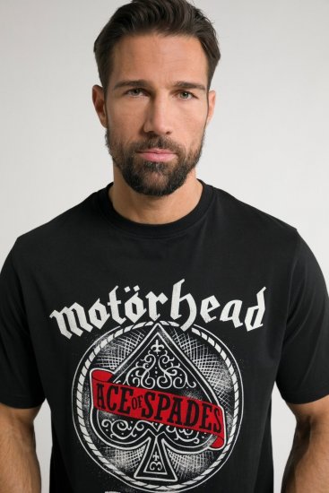 JP1880 Motörhead ACE Graphic Comfort Fit Band T-Shirt Black - T-shirts - Stora T-shirts - 2XL-14XL