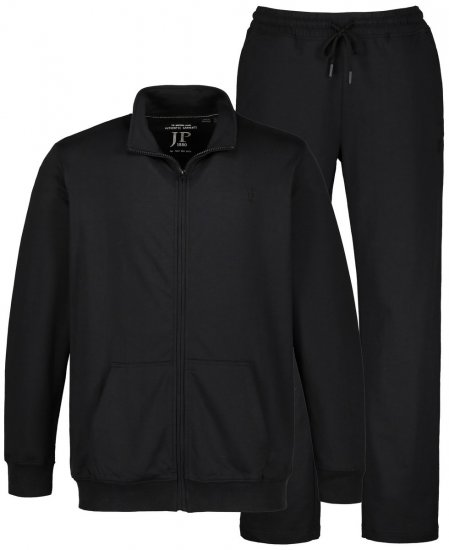 JP1880 802933 Mjukisset med jacka och byxa Svart - Tracksuits - Tracksuits herr stora storlekar