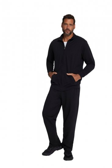 JP1880 802933 Mjukisset med jacka och byxa Svart - Tracksuits - Tracksuits herr stora storlekar