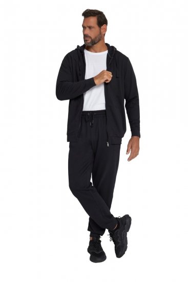JP1880 802934 Mjukisset med huvjacka och byxa Svart TALL - TALL tracksuits - 