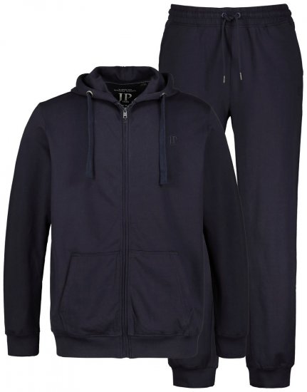 JP1880 802934 Mjukisset med huvjacka och byxa Mörkblå - Tracksuits - Tracksuits herr stora storlekar