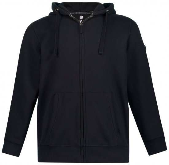 Jay-Pi 804164 Hoodie med dragkedja Svart - Tröjor & hoodies - Stora hoodies & tröjor - 2XL-14XL
