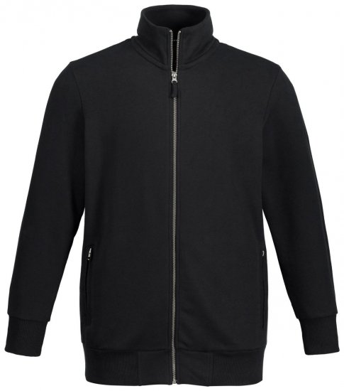 Jay-Pi 804180 Sweatjacka med ståkrage Svart - Tröjor & hoodies - Stora hoodies & tröjor - 2XL-14XL