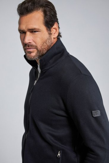 Jay-Pi 804180 Sweatjacka med ståkrage Svart - Tröjor & hoodies - Stora hoodies & tröjor - 2XL-14XL