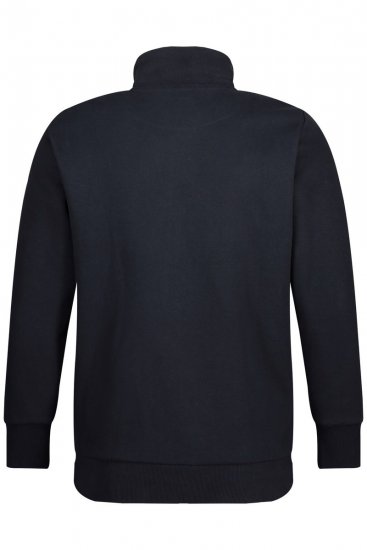Jay-Pi 804180 Sweatjacka med ståkrage Mörkblå - Tröjor & hoodies - Stora hoodies & tröjor - 2XL-14XL