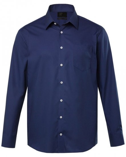 JP1880 Shirt Business Long Sleeve Navy - Skjortor - Stora skjortor - 2XL-8XL