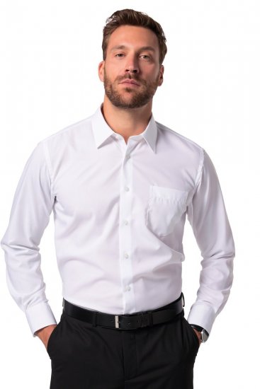 JP1880 804890 Långärmad strykfri Business-skjorta Vit - Skjortor - Stora skjortor - 2XL-8XL