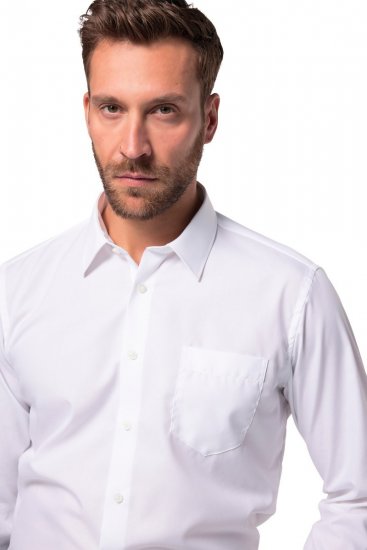 JP1880 804890 Långärmad strykfri Business-skjorta Vit TALL - TALL skjortor - TALL-skjortor med extra längd