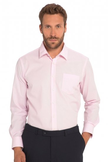 JP1880 Shirt Business Long Sleeve Pink - Skjortor - Stora skjortor - 2XL-8XL