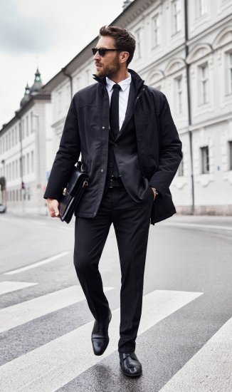 JP1880 Kelto Flexnamic Business Suit Black - Kostymer och kavajer - Kostymer i stora storlekar