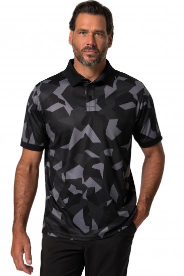 Jay-Pi QuickDry Golf Polo Shirt Camouflage Black - Träningskläder & friluft - Träningskläder till herr i stora storlekar
