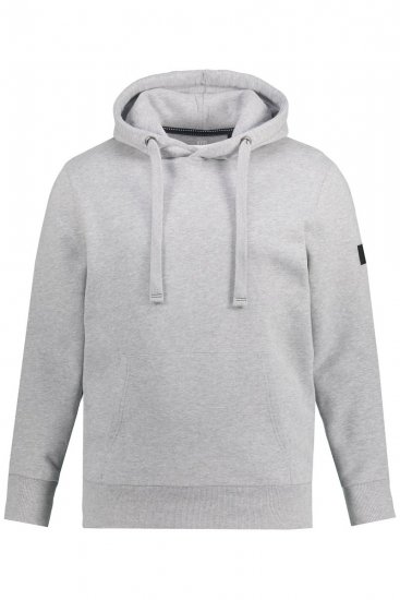 JAY-PI Hoodie with Soft Brushed Interior Grey - Tröjor & hoodies - Stora hoodies & tröjor - 2XL-14XL