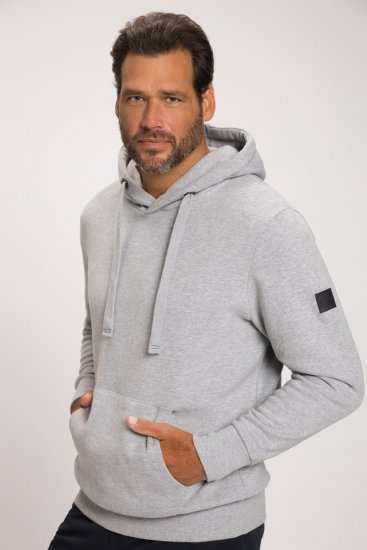 JAY-PI Hoodie with Soft Brushed Interior Grey - Tröjor & hoodies - Stora hoodies & tröjor - 2XL-14XL