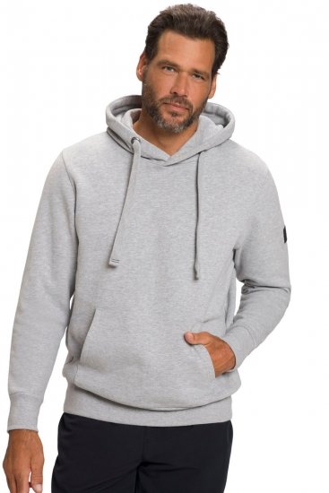 JAY-PI Hoodie with Soft Brushed Interior Grey - Tröjor & hoodies - Stora hoodies & tröjor - 2XL-14XL