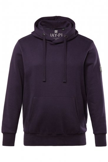 JAY-PI Hoodie with Soft Brushed Interior Purple - Tröjor & hoodies - Stora hoodies & tröjor - 2XL-14XL