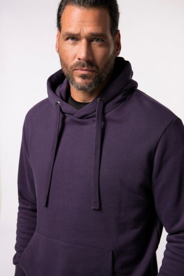 JAY-PI Hoodie with Soft Brushed Interior Purple - Tröjor & hoodies - Stora hoodies & tröjor - 2XL-14XL