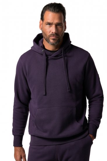 JAY-PI Hoodie with Soft Brushed Interior Purple - Tröjor & hoodies - Stora hoodies & tröjor - 2XL-14XL