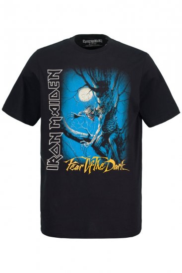 JP1880 Iron Maiden Graphic Comfort Fit Band T-Shirt Black - T-shirts - Stora T-shirts - 2XL-14XL