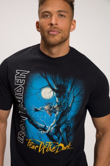 JP1880 Iron Maiden Graphic Comfort Fit Band T-Shirt Black - T-shirts - Stora T-shirts - 2XL-14XL