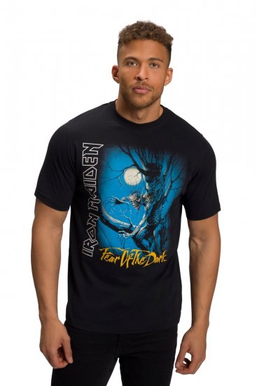 JP1880 Iron Maiden Graphic Comfort Fit Band T-Shirt Black - T-shirts - Stora T-shirts - 2XL-14XL