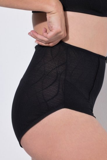Ulla Popken 809385 Formande trosor med spets Svart - Shapewear - 