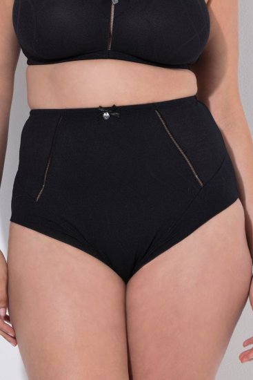 Ulla Popken 809385 Formande trosor med spets Svart - Shapewear - 