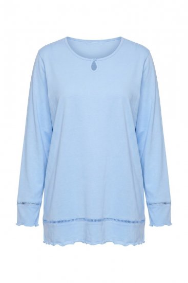 Ulla Popken 810592 Pyjamas med spets Ljusblå - Pyjamas/Loungewear - 