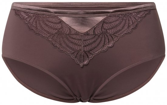 Ulla Popken 811602 Trosor med spets Brun - Trosor - 