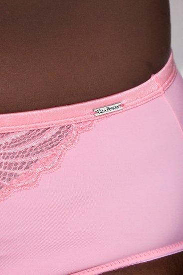 Ulla Popken 811602 Trosor med spets Rosa - Trosor - 