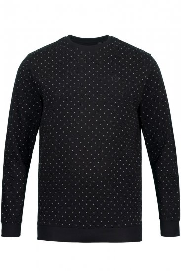 JP1880 Two-piece Pyjamas Long Sleeve and Long Trousers Black - Underkläder & badkläder - Stora underkläder för män