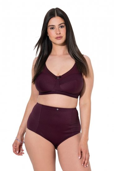 Ulla Popken 813137 Formande trosor med hög midja Vinröd - Shapewear - 