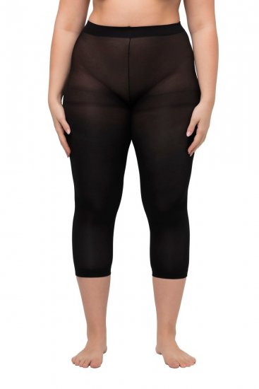 Ulla Popken 815580 3/4-strumpleggings med skavskydd 80 den Svart - Strumpbyxor & strumpor - 