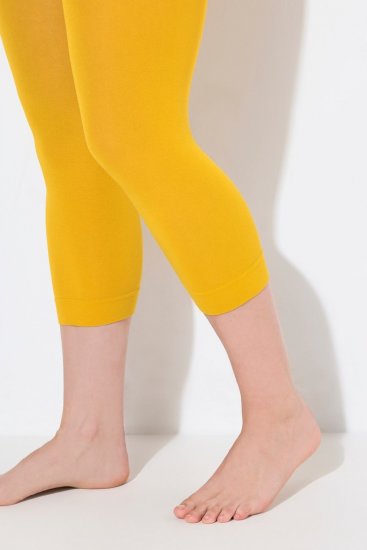 Ulla Popken 815580 3/4-strumpleggings med skavskydd 80 den Senapsgul - Strumpbyxor & strumpor - 