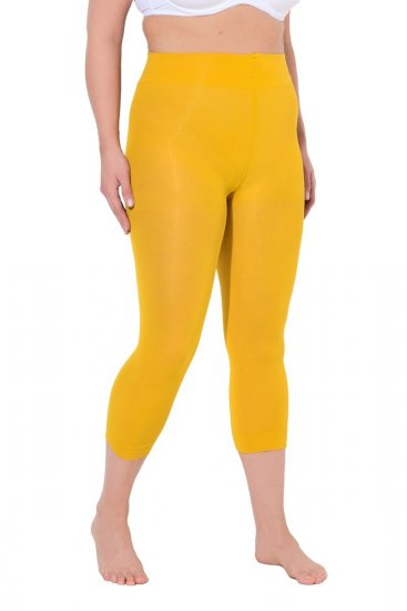 Ulla Popken 815580 3/4-strumpleggings med skavskydd 80 den Senapsgul - Strumpbyxor & strumpor - 