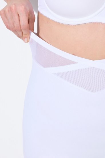 Ulla Popken 816440 Formande shorts med hög midja Vit - Shapewear - 