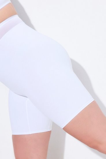 Ulla Popken 816440 Formande shorts med hög midja Vit - Shapewear - 