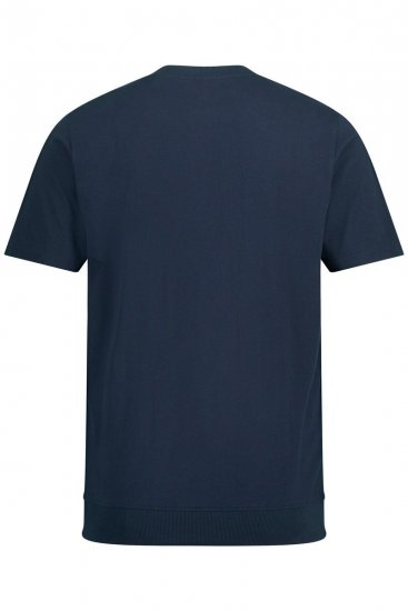 JP1880 818628 Henley t-shirt med magpassform Mörkblå - T-shirts - Stora T-shirts - 2XL-14XL