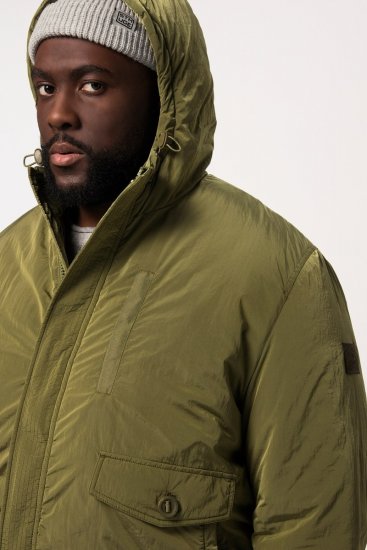STHUGE Bomber Jacket With Hood Green - Jackor - Stora jackor - 2XL-12XL