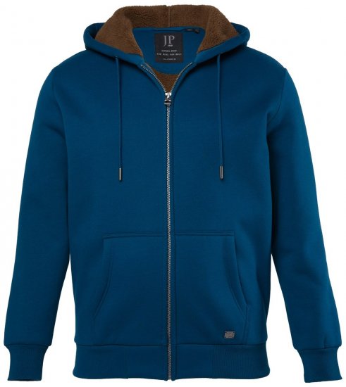 JP1880 820464 Huvjacka med teddyfoder Bläckblå TALL - TALL tröjor - TALL sweatshirts för långa män