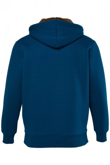 JP1880 820464 Huvjacka med teddyfoder Bläckblå TALL - TALL tröjor - TALL sweatshirts för långa män