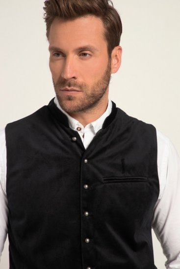 JP1880 Velvet Vest Traditional Black - Festkläder - Festkläder – Fira stilfullt och bekvämt