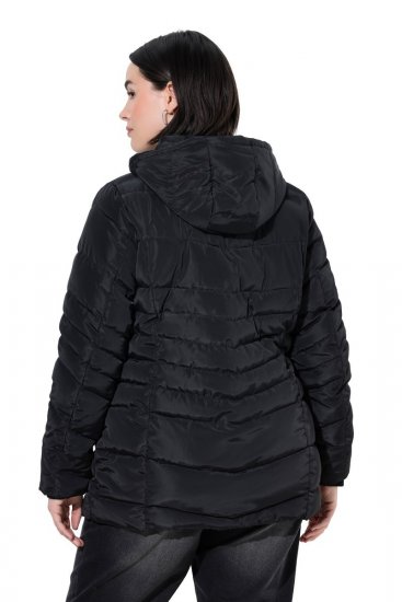 Ulla Popken 820889 Vadderad kappa Svart - Kappor - Kappor i stora storlekar
