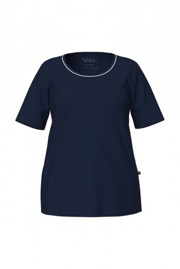 Ulla Popken 821244 Prickig pyjamas Mörkblå - Pyjamas/Loungewear - 