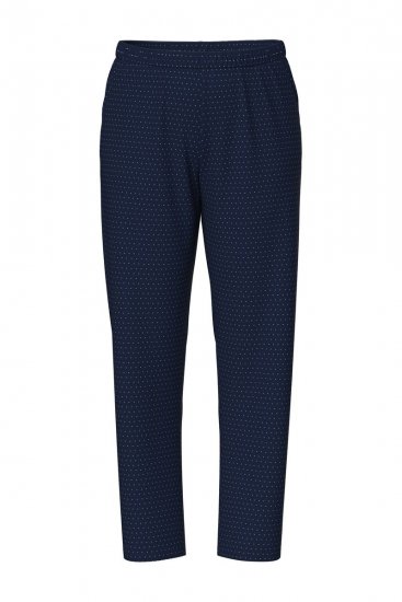 Ulla Popken 821244 Prickig pyjamas Mörkblå - Pyjamas/Loungewear - 