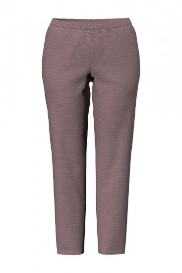 Ulla Popken 821244 Prickig pyjamas Brun - Pyjamas/Loungewear - 