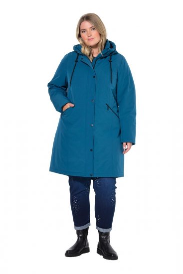 Ulla Popken 821495 Funktionskappa Petrol - Kappor - Kappor i stora storlekar