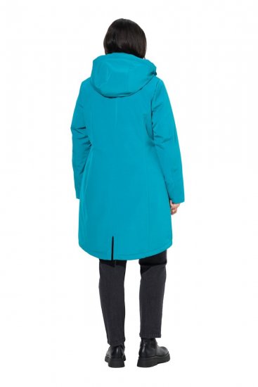 Ulla Popken 821495 Funktionskappa Turkos - Kappor - Kappor i stora storlekar