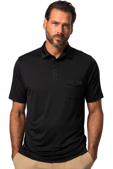 JP1880 Jay-Pi Flexnamic QuickDry Piqué Golf Polo Shirt Black - Träningskläder & friluft - Träningskläder till herr i stora storlekar
